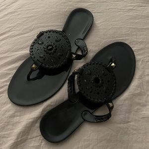 Jack rogers black sandals